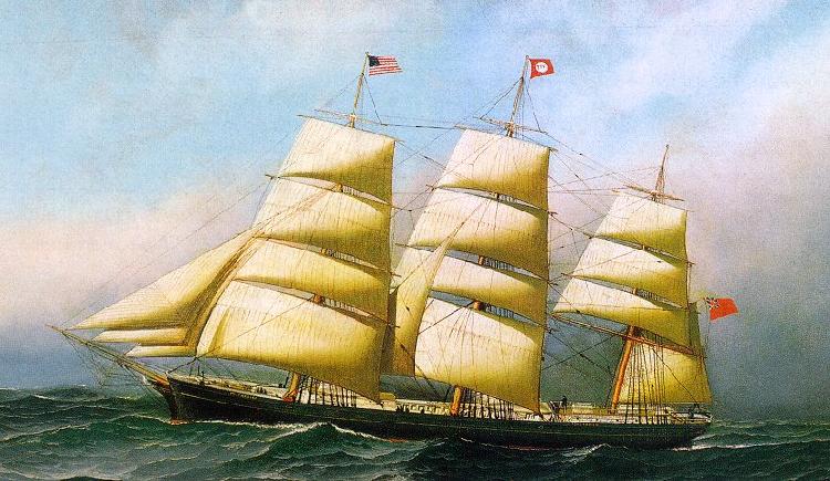 Antonio Jacobsen The British Ship Polynesian oil painting image